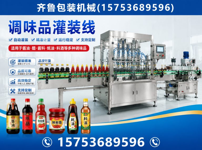 昌邑市调味品灌装线展示图